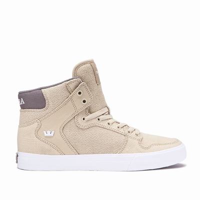 Supra VAIDER - Miesten Matalavartiset Tennarit - Beige/Valkoinen